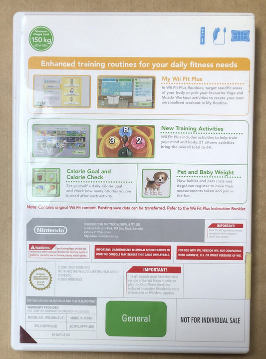 2533 Wii Fit Plus Nintendo Wii Complete Game + Free Post
