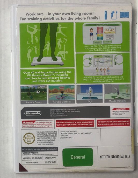 2853 Wii Fit Nintendo Wii Complete Game + Free Post