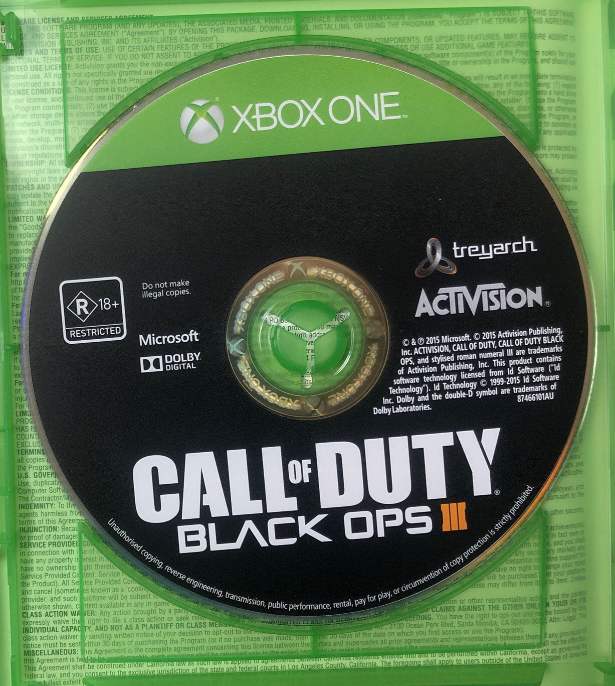 3064 Call Of Duty Black Ops III 3 Video Game Xbox One Complete Game + Free Post