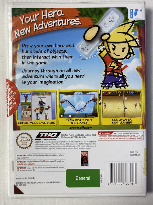 2976 Drawn To Life The Next Chapter Nintendo Wii Brand New Sealed + Free Post