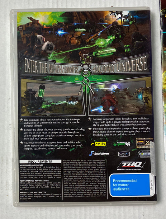 3054 Warhammer 40000 Dawn Of War Dark Crusade PC + Free Post