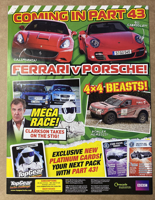 BBC Top Gear Turbo Challenge Part 42 In Good Condition Magazine