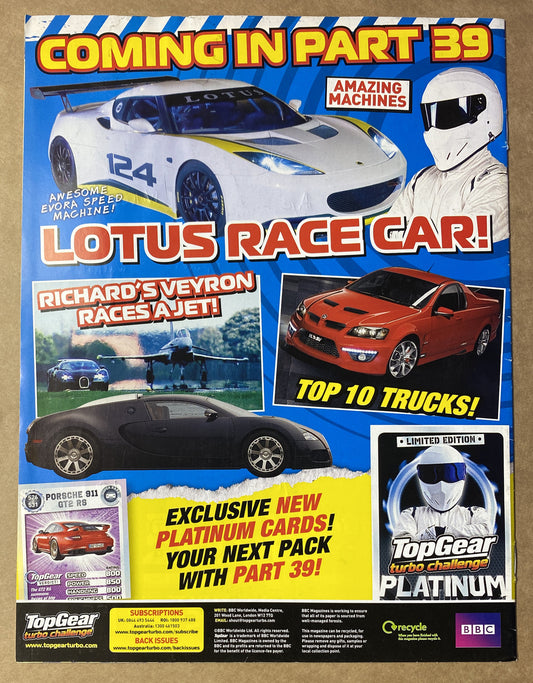 BBC Top Gear Turbo Challenge Part 38 In Good Condition Magazine