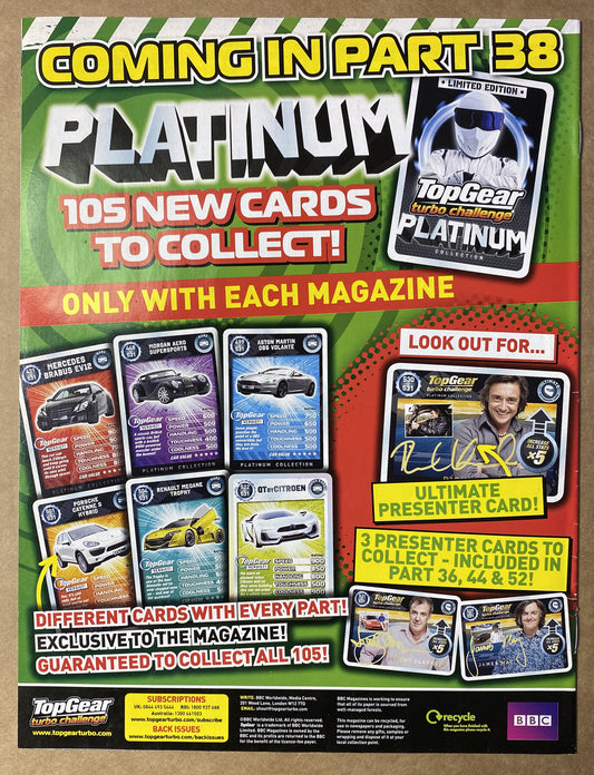 BBC Top Gear Turbo Challenge Part 37 In Good Condition Magazine