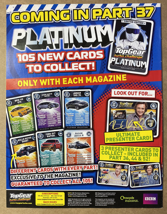 BBC Top Gear Turbo Challenge Part 36 In Good Condition Magazine