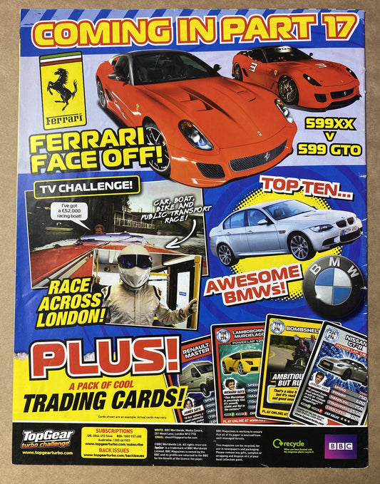 BBC Top Gear Turbo Challenge Part 16 In Good Condition Magazine