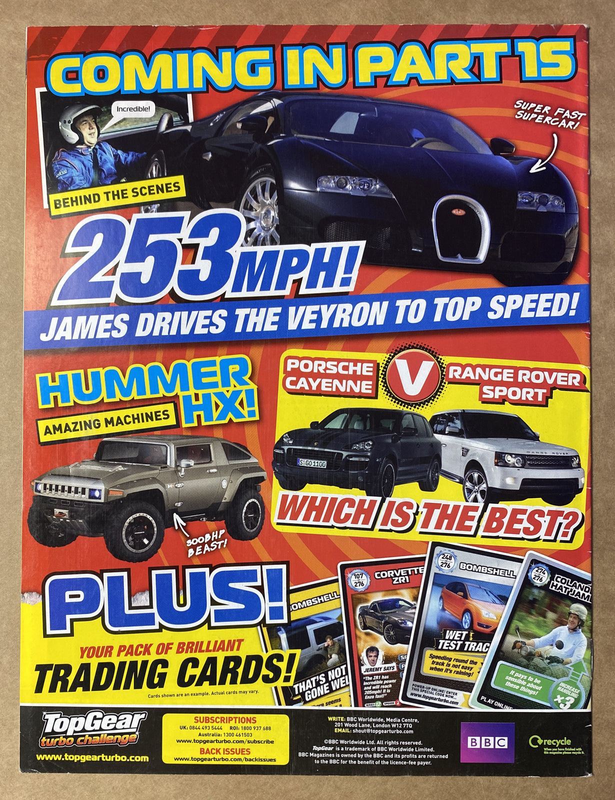 BBC Top Gear Turbo Challenge Part 14 In Good Condition Magazine