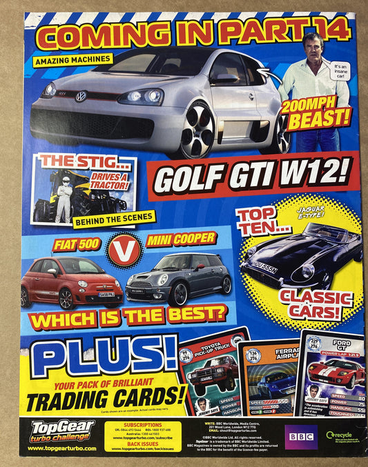 BBC Top Gear Turbo Challenge Part 13 In Good Condition Magazine