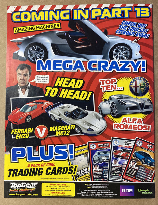 BBC Top Gear Turbo Challenge Part 12 In Good Condition Magazine