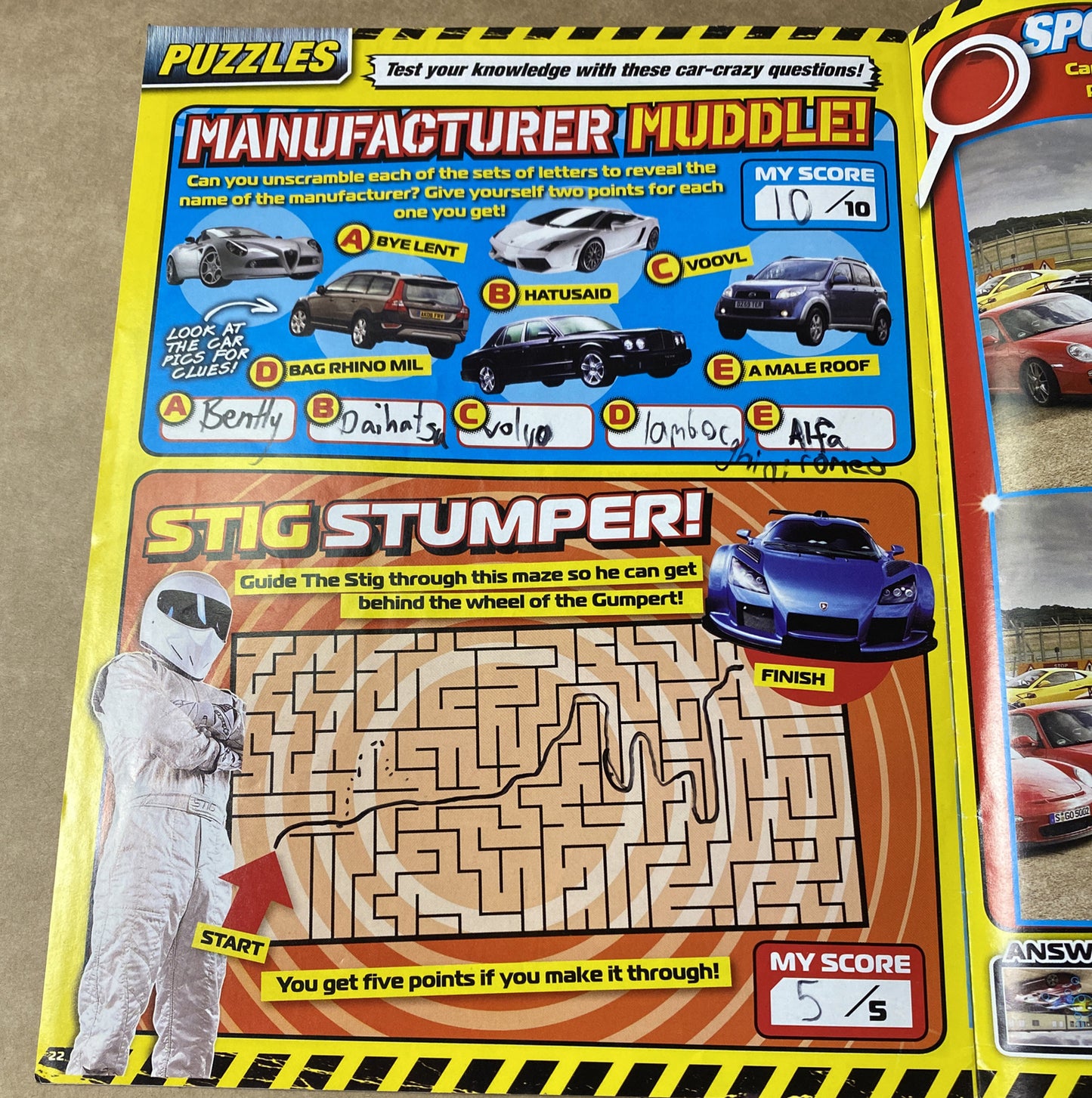 BBC Top Gear Turbo Challenge Part 8 In Good Condition Magazine