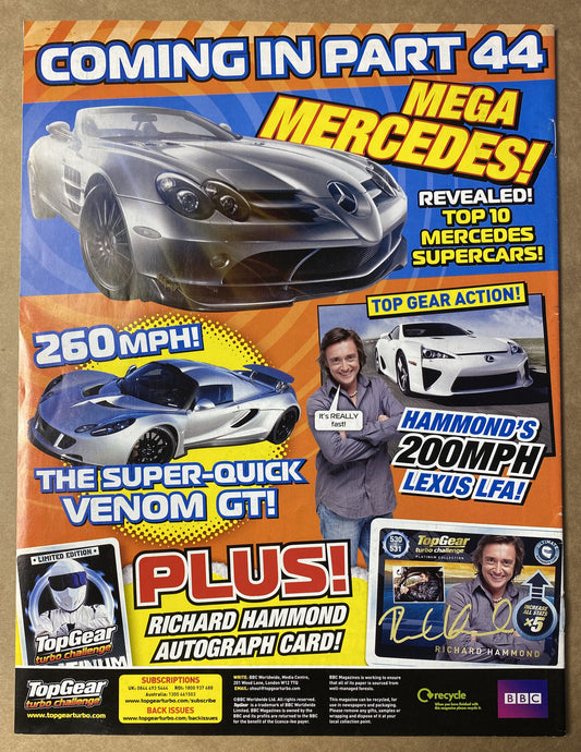 BBC Top Gear Turbo Challenge Part 43 In Good Condition Magazine