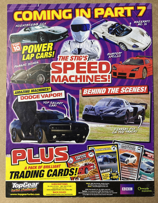 BBC Top Gear Turbo Challenge Part 6 In Good Condition Magazine