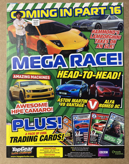 BBC Top Gear Turbo Challenge Part 15 In Good Condition Magazine