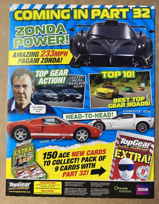 BBC Top Gear Turbo Challenge Part 31 In Good Condition Magazine