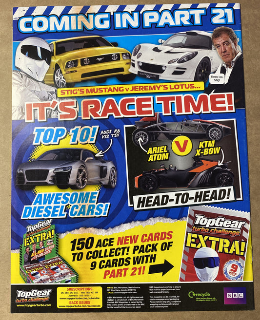 BBC Top Gear Turbo Challenge Part 20 In Good Condition Magazine