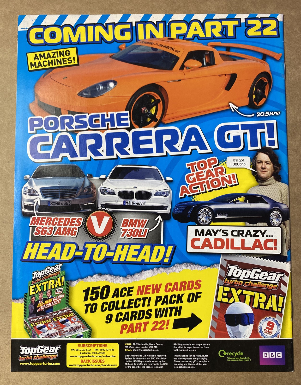 BBC Top Gear Turbo Challenge Part 21 In Good Condition Magazine