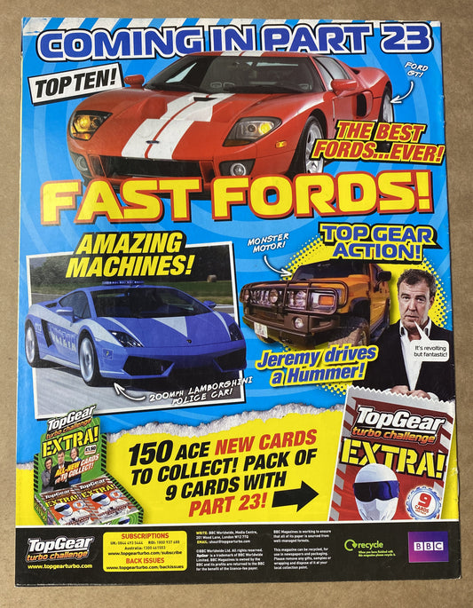 BBC Top Gear Turbo Challenge Part 22 In Good Condition Magazine
