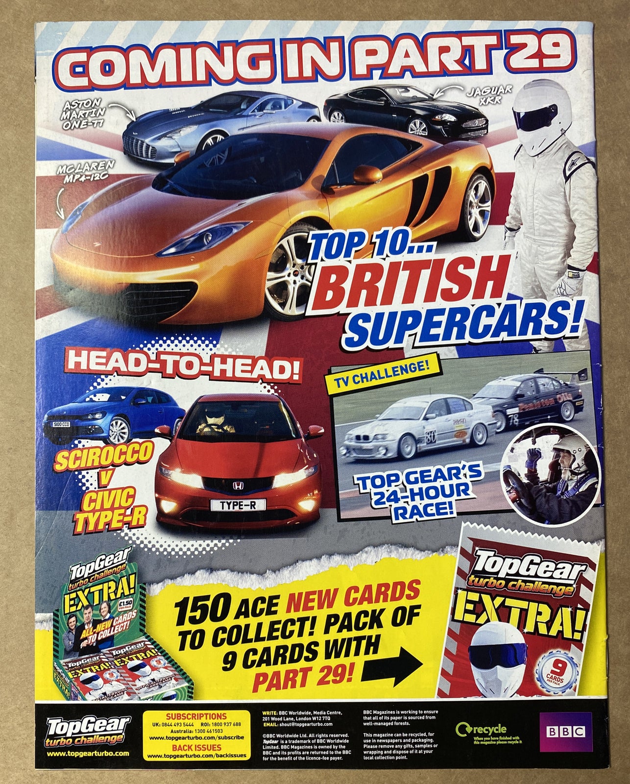 BBC Top Gear Turbo Challenge Part 28 In Good Condition Magazine