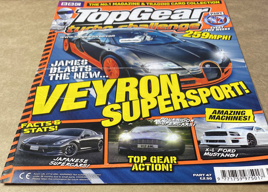 BBC Top Gear Turbo Challenge Part 47 In fair Condition Magazine