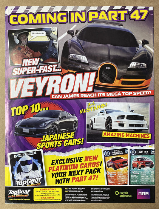 BBC Top Gear Turbo Challenge Part 46 In Good Condition Magazine