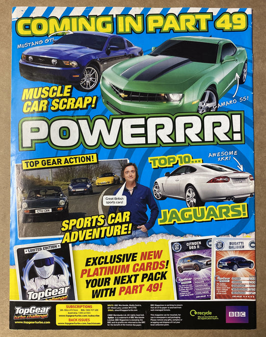 BBC Top Gear Turbo Challenge Part 48 In Good Condition Magazine