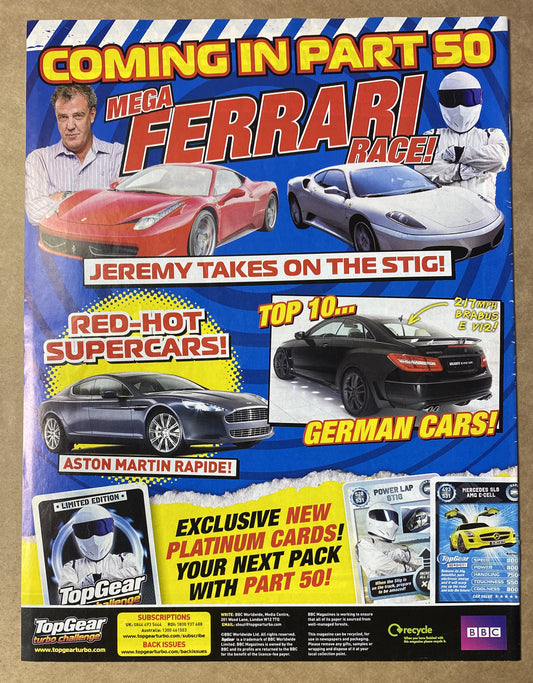 BBC Top Gear Turbo Challenge Part 49 In Good Condition Magazine