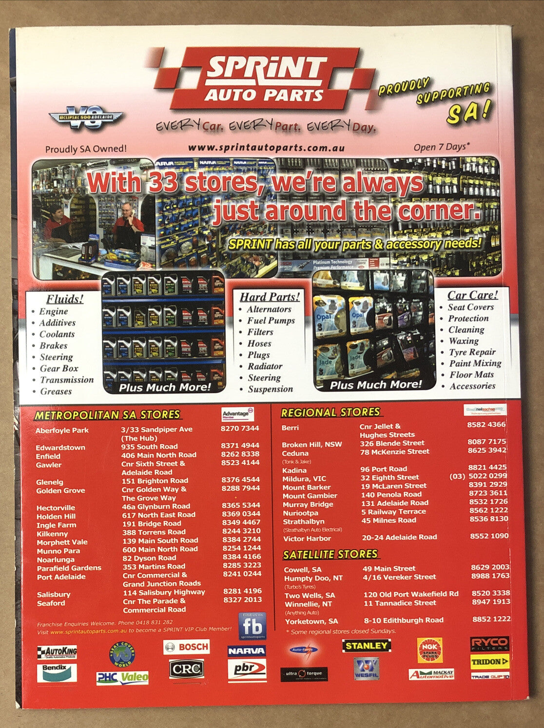 V8 Supercars Clipsal 500 Adelaide Official Program 2011 Good Condition Magazine