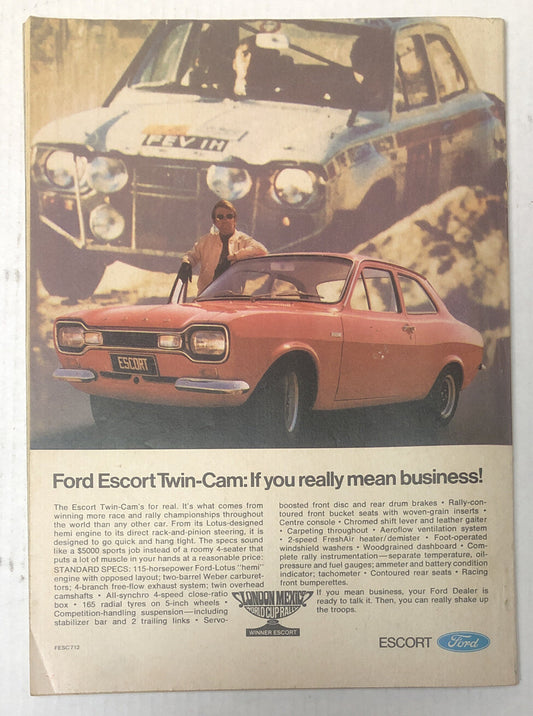 Vintage Wheels Magazine April 1971 In Good Condition