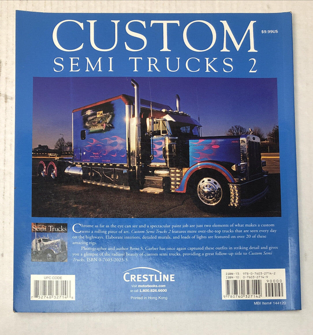 Custom Semi Trucks 2 Bette S. Garber Book Vintage Good Condition