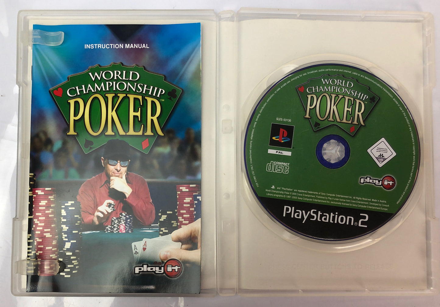 2414 World Championship Poker PAL Playstation 2/PS2 Complete Game