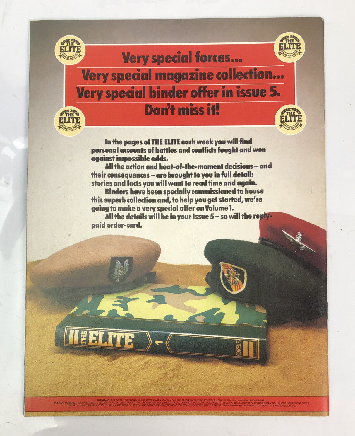 The Elite Against All Odds Issue 3 Magazine In Good Condition