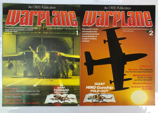 Warplane Issue 1 & 2 Magazine In Good Condition