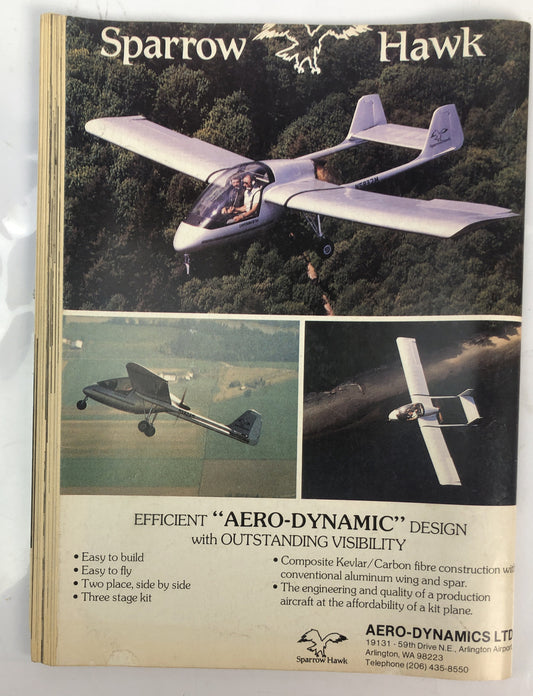 Home Built Aircraft September 1986 Magazine In OK Condition