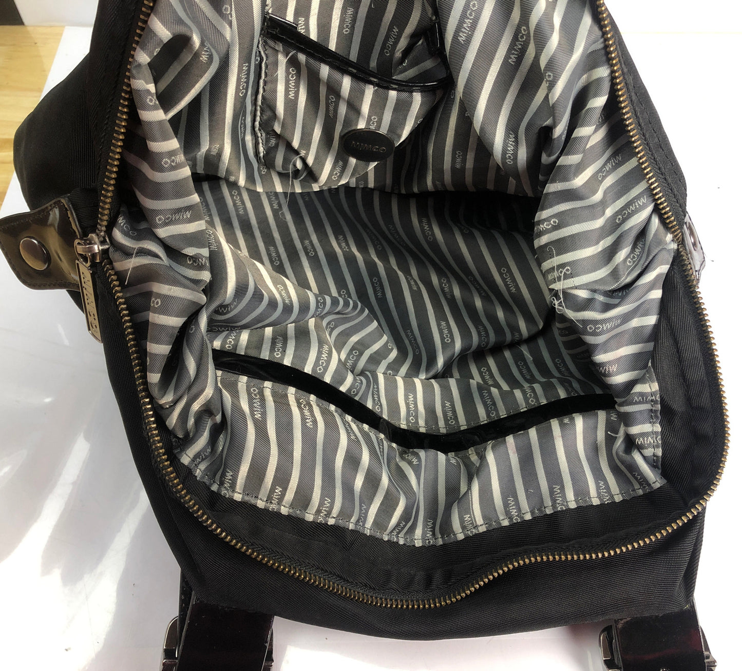 M792 Mimco Large Handbag Black colour In Good Condition