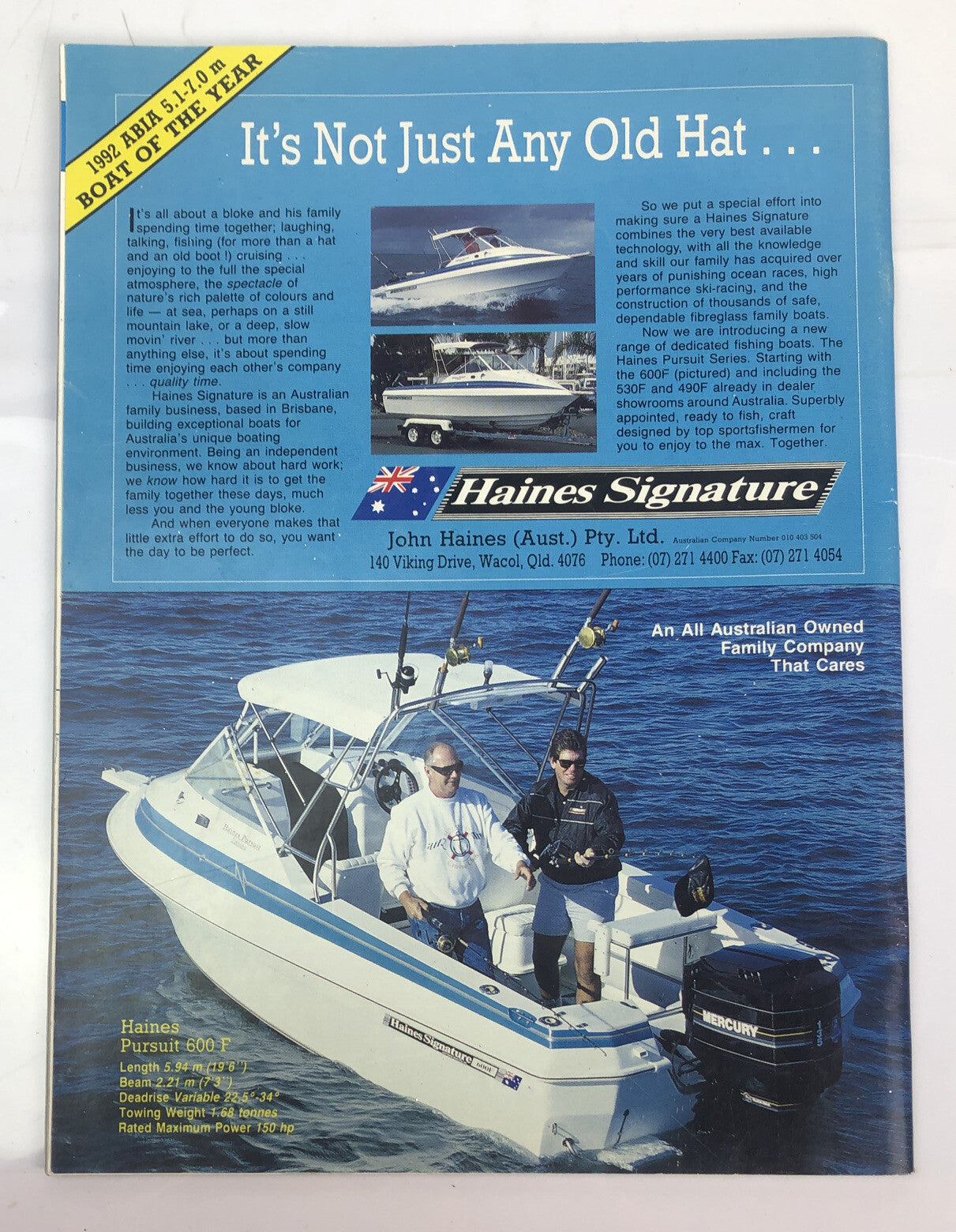 Trailer Boat Fisherman Magazine May 1993 In Good Condition