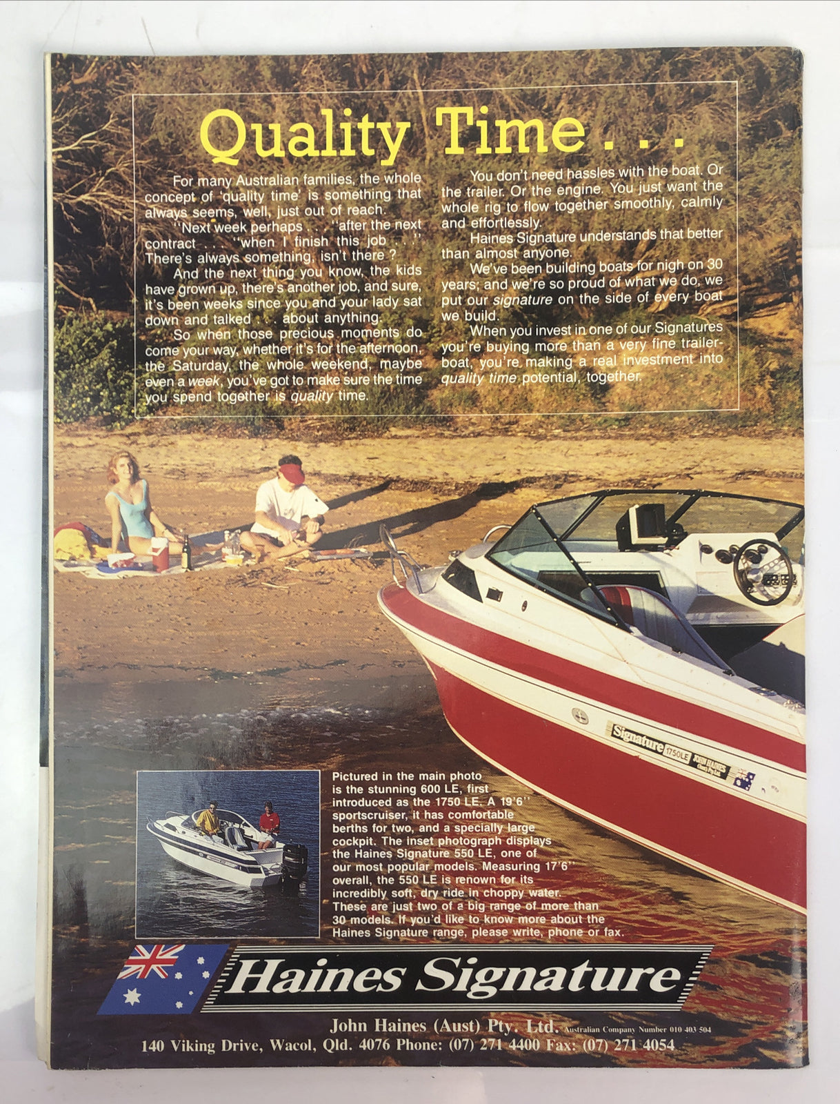 Trailer Boat Fisherman Magazine April 1992 In Good Condition