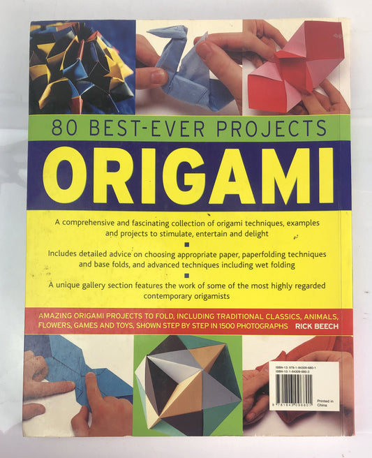 80 Best-Ever Projects Origami Rick Beech In Good Condition
