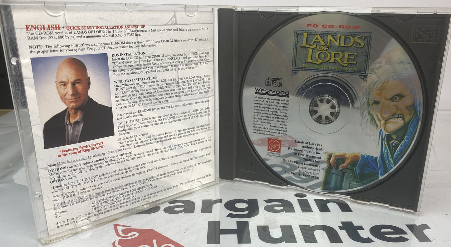 2590 Lands Of Lore The Throne Of Chaos PC Game Only In Good Condition