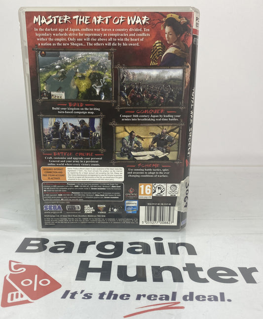 3056 Total War Shogun 2 PC complete Game In Good Condition