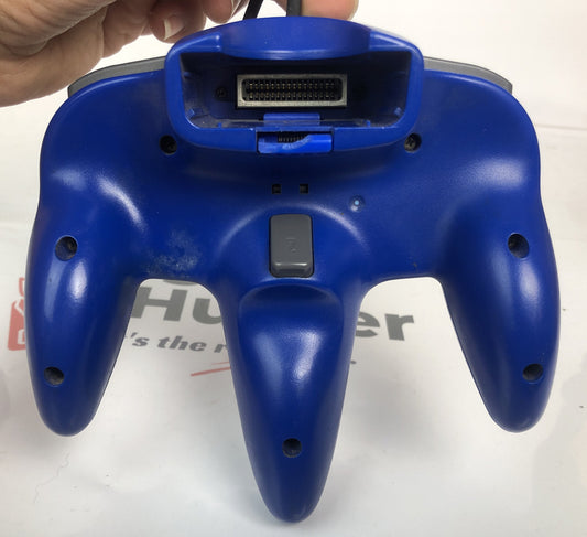 2403 Genuine Nintendo N64 Blue Controller In Good Condition