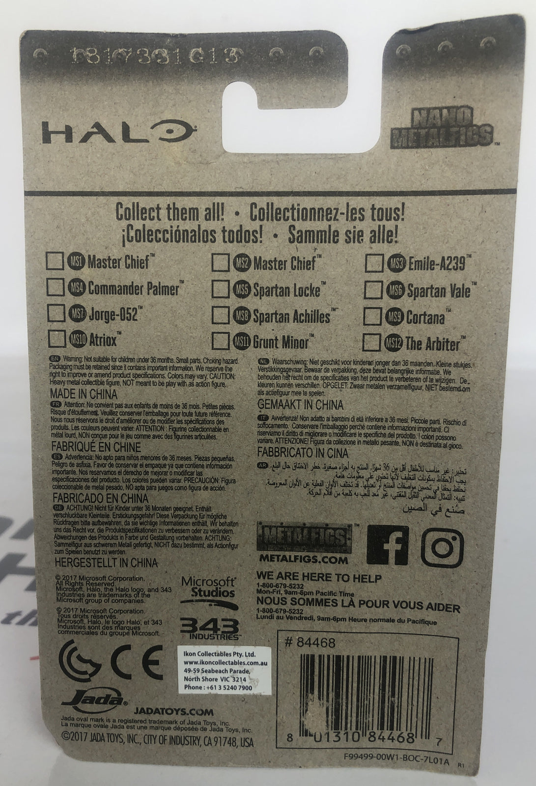 Halo Nano Metalfigs Grunt Minor Die Cast FigureIn Good Condition