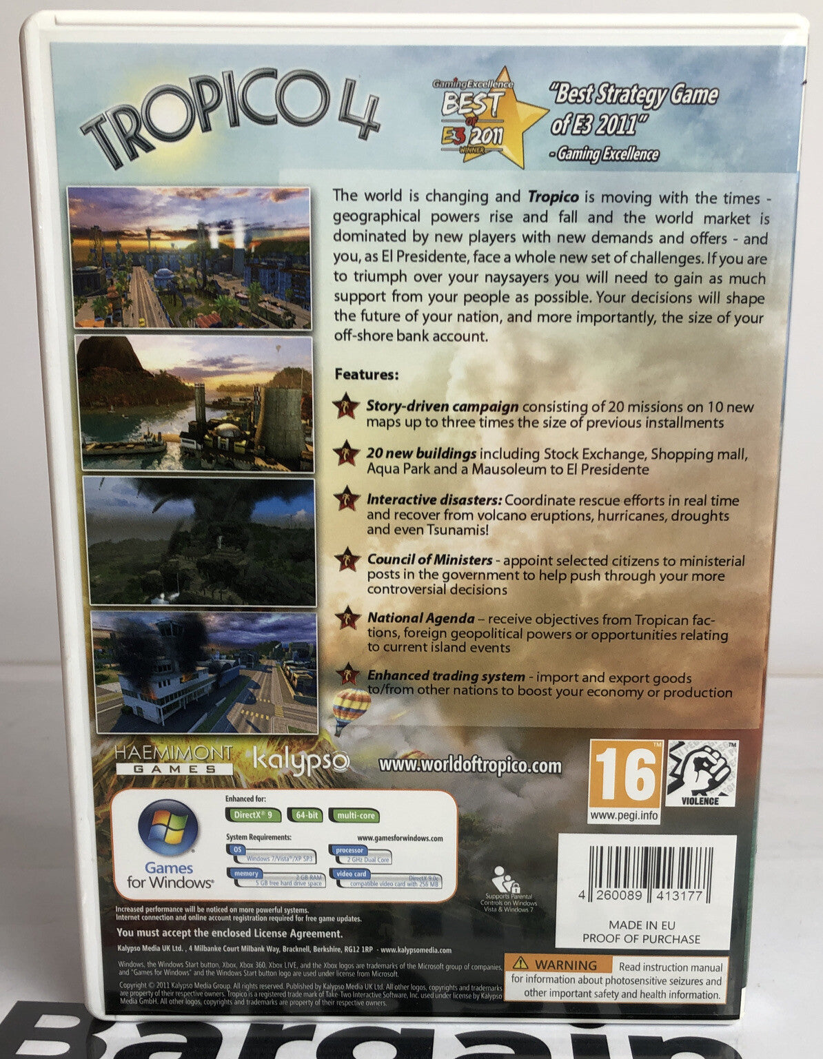 3107 Tropico 4 For PC Complete In Good Condition