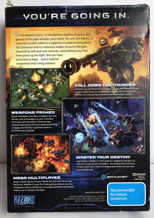 3112 StarCraft Wings Of Liberty For PC Complete In Good Condition