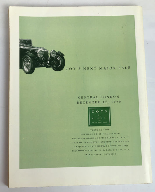 Classic & Sports Car November 1990 Magazine Vintage In Good Condition