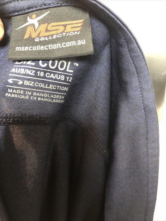 Cricket Australia Short Sleeve Blue Women's Shirt Size 16 In Good Condition F43