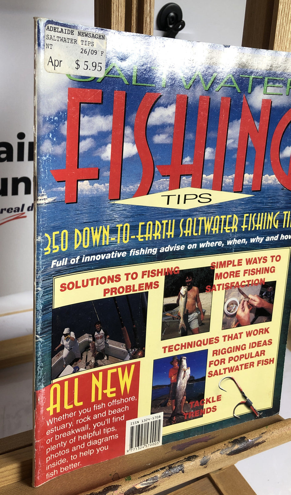 Australia's Saltwater Fishing Tips Magazine Vintage In OK Condition