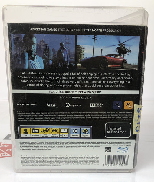 3273 Grand Theft Auto V Five Playstation 3/PS3 Complete