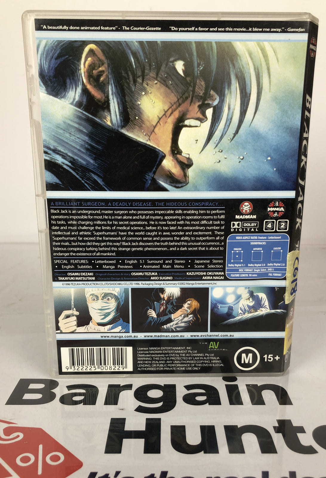 C618 Black Jack Madman DVD region 4
