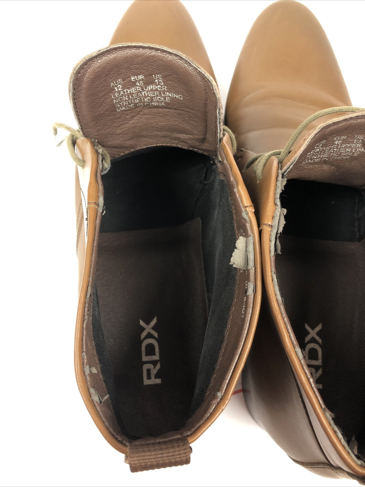 Men's RDX Brown Dress Brown Shoes Size AU 12 Shoes In OK Condition