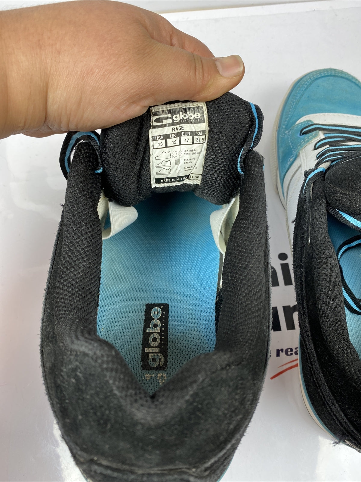 F343 Men's Globe Rage Size 13 US Shoes In Good Condition